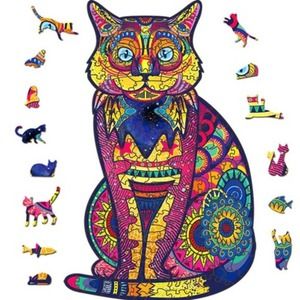 Wood Animal Puzzle - Cat